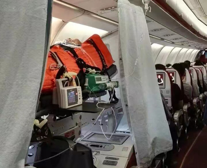 新沂市跨国医疗包机、航空担架